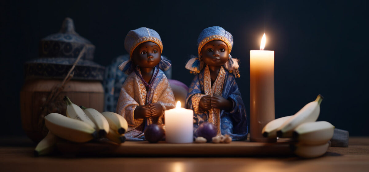 Ibeji dolls ritual yoruba santeria