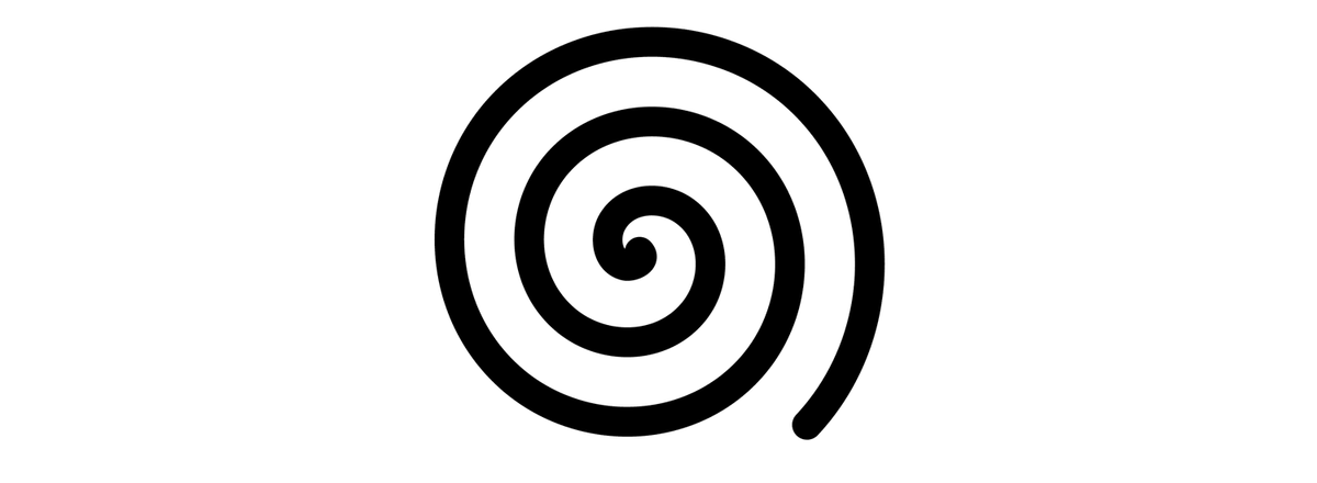 Spiral magic symbol
