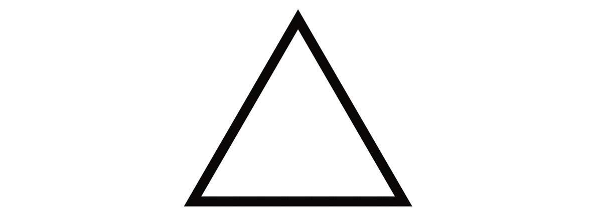 Triangle magic symbol