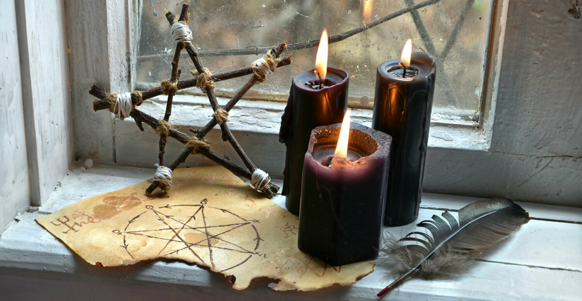 Wiccan pagan pentacle
