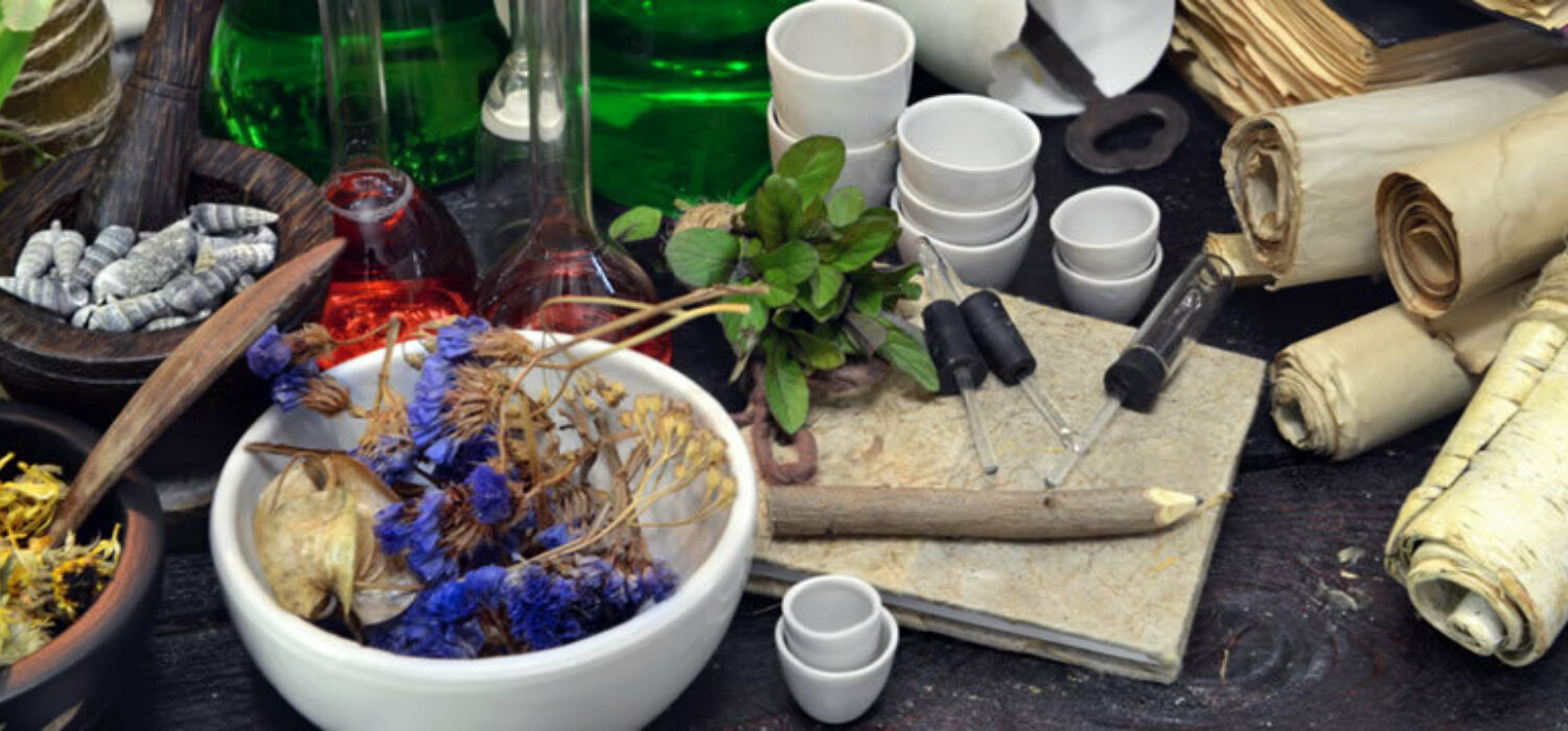 Herbs stones magickal rituals