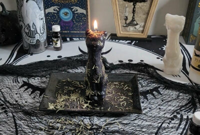 Black cat candle rituals