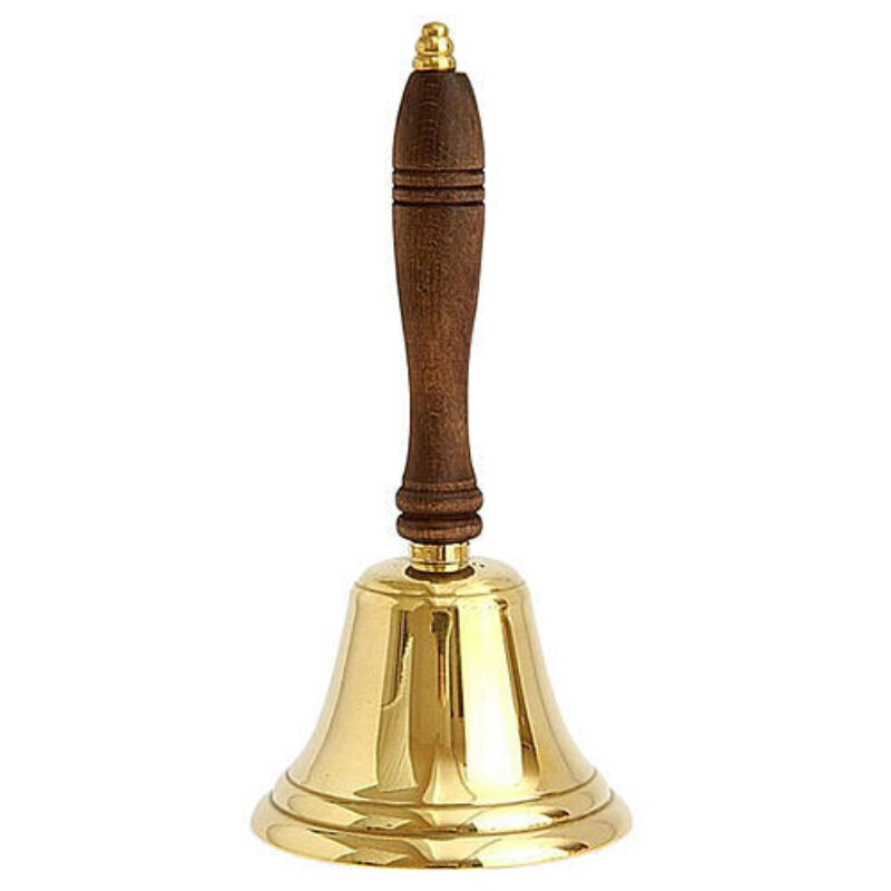 Bell with wooden handle 21x10 cm 91388
