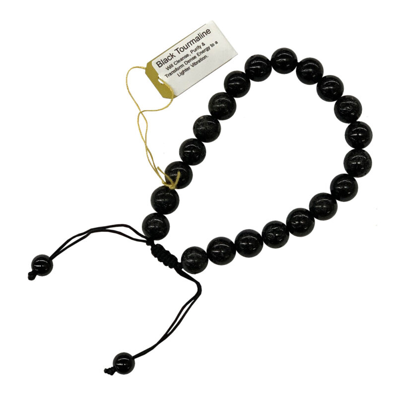 Black tourmaline adjustable bracelet 96970