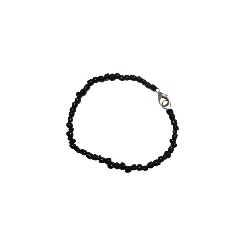 Black 1 hilo santeria bracelet 38629