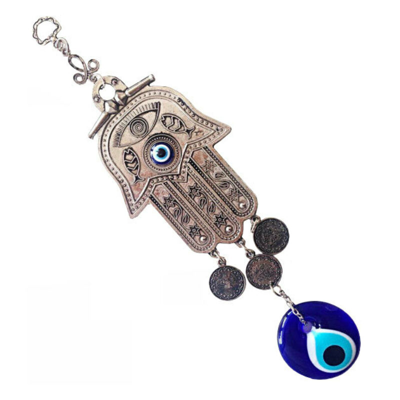 Blue eye hamsa hanging talisman 74955