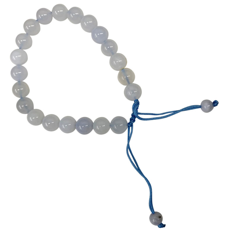 Blue lace agate adjustable bracelet 72979