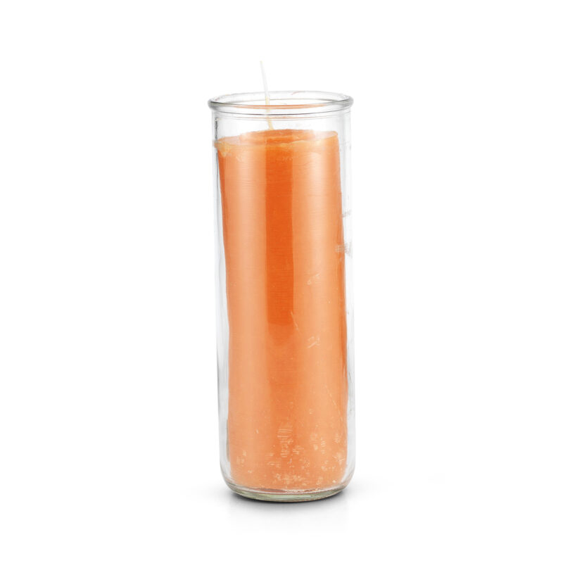 Candle Orange Pullout 7 Day