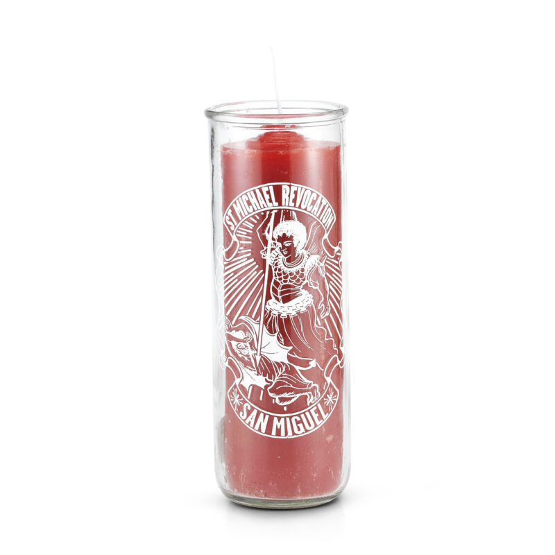 Candle Saint Michael San Miguel Pullout Red 7 Day