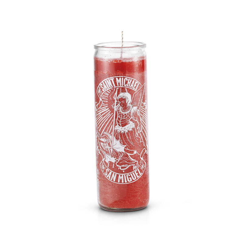 Saint Michael (San Miguel) Candle, Red, 7 Day