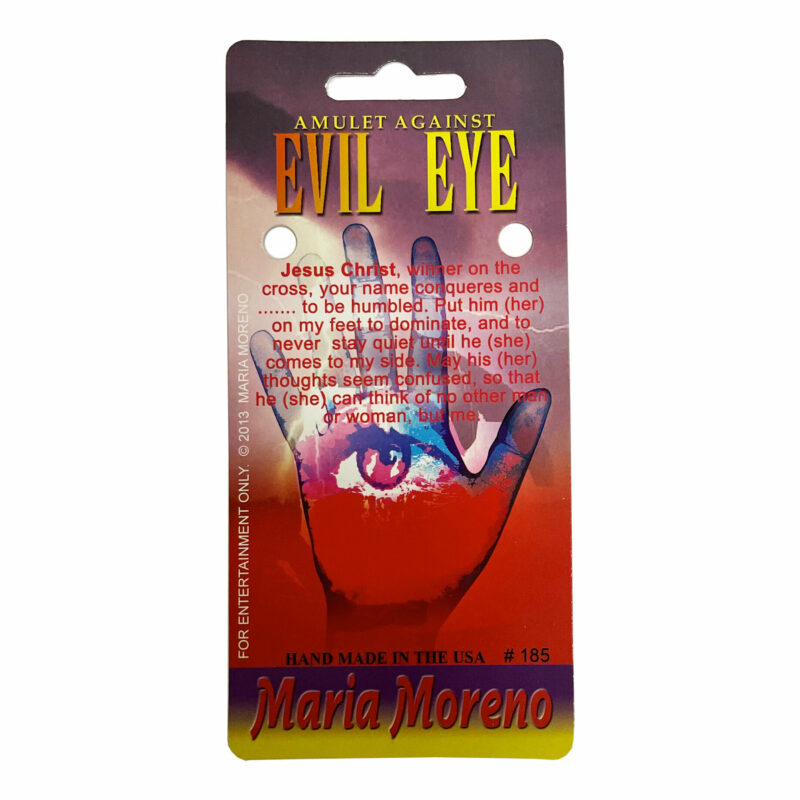Evil eye spiritual bracelet card