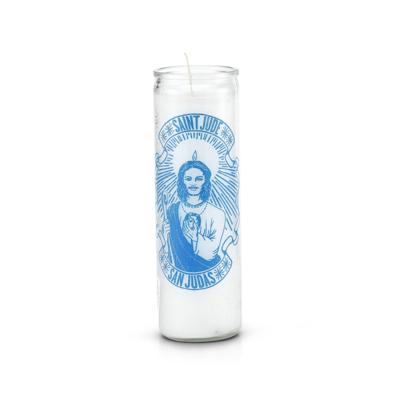 Saint Jude (San Judas) Prayer Candle, 7 Day White