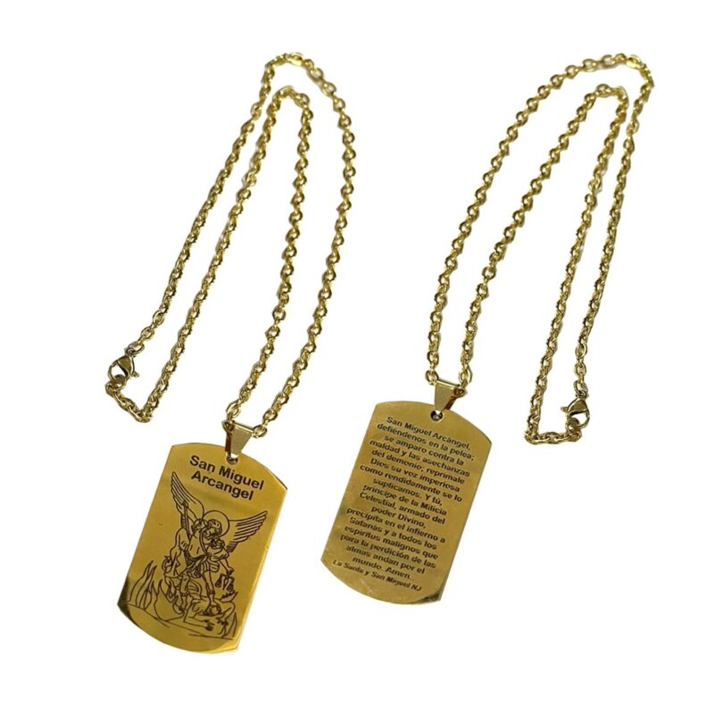 Michael medal gold fill protection prayer