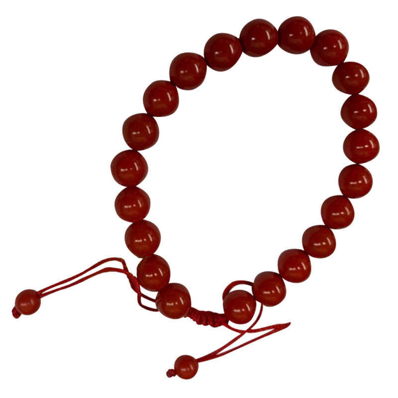 Red jade stone bracelet 37441