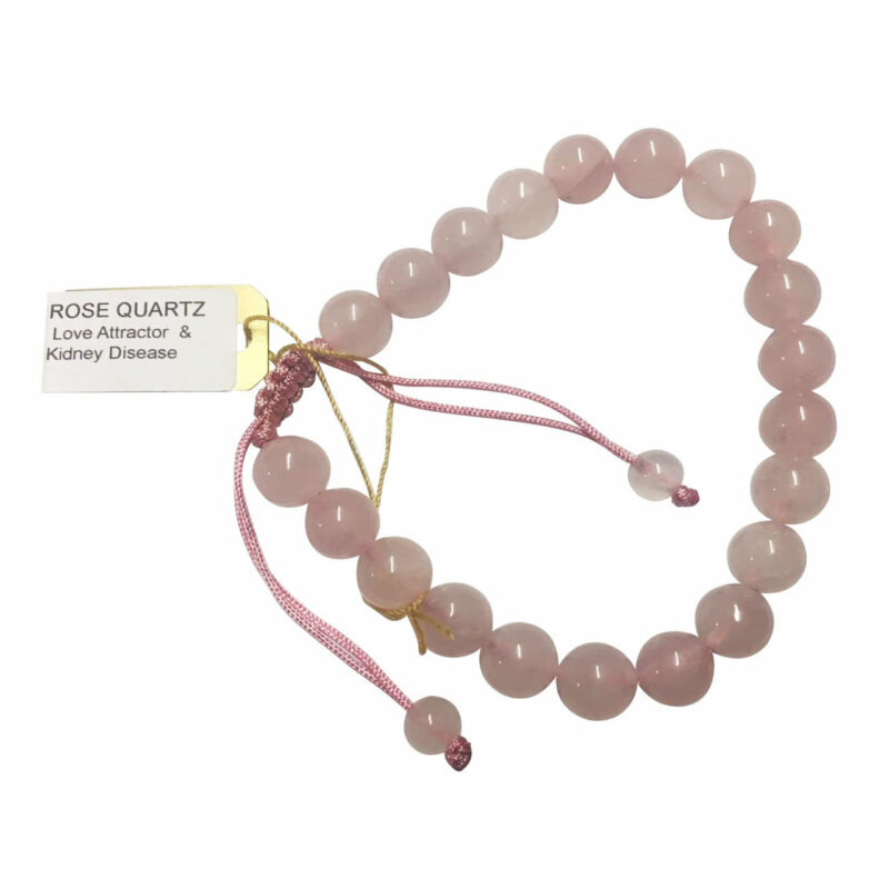 Rose quartz adjustable bracelet 55868