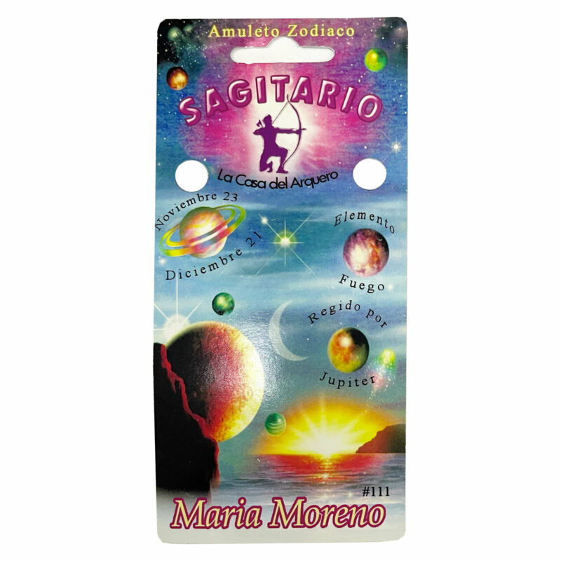 Sagittarius sagitario spiritual bracelet card