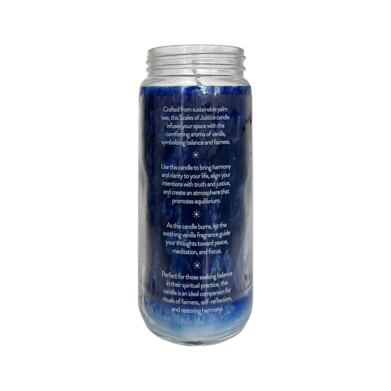 Scales of justice candle palm wax 02