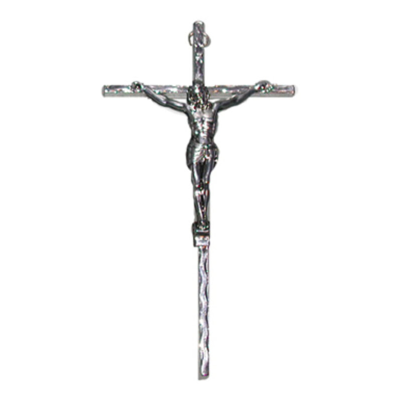 Silver crucifix 7 inch 44339