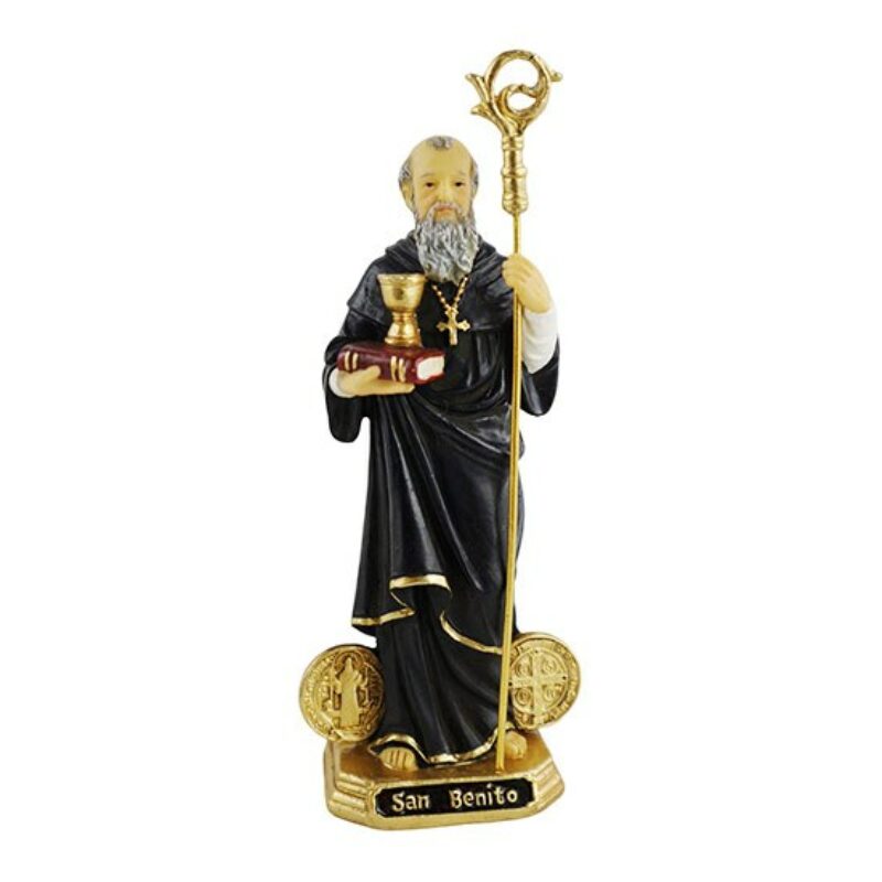 St benedict san benito statue 12 inch