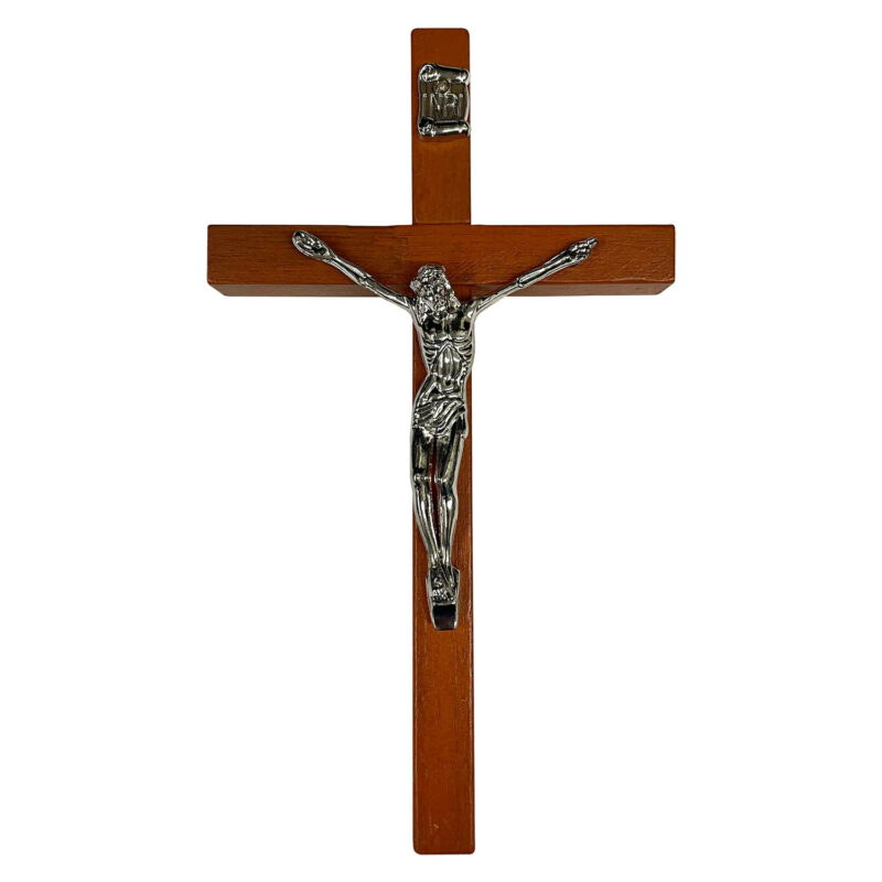 Wood crucifix 8 inch 74903