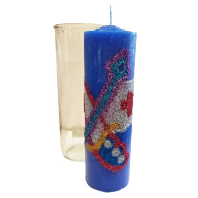 Custom overcome all obstacles candle 20896